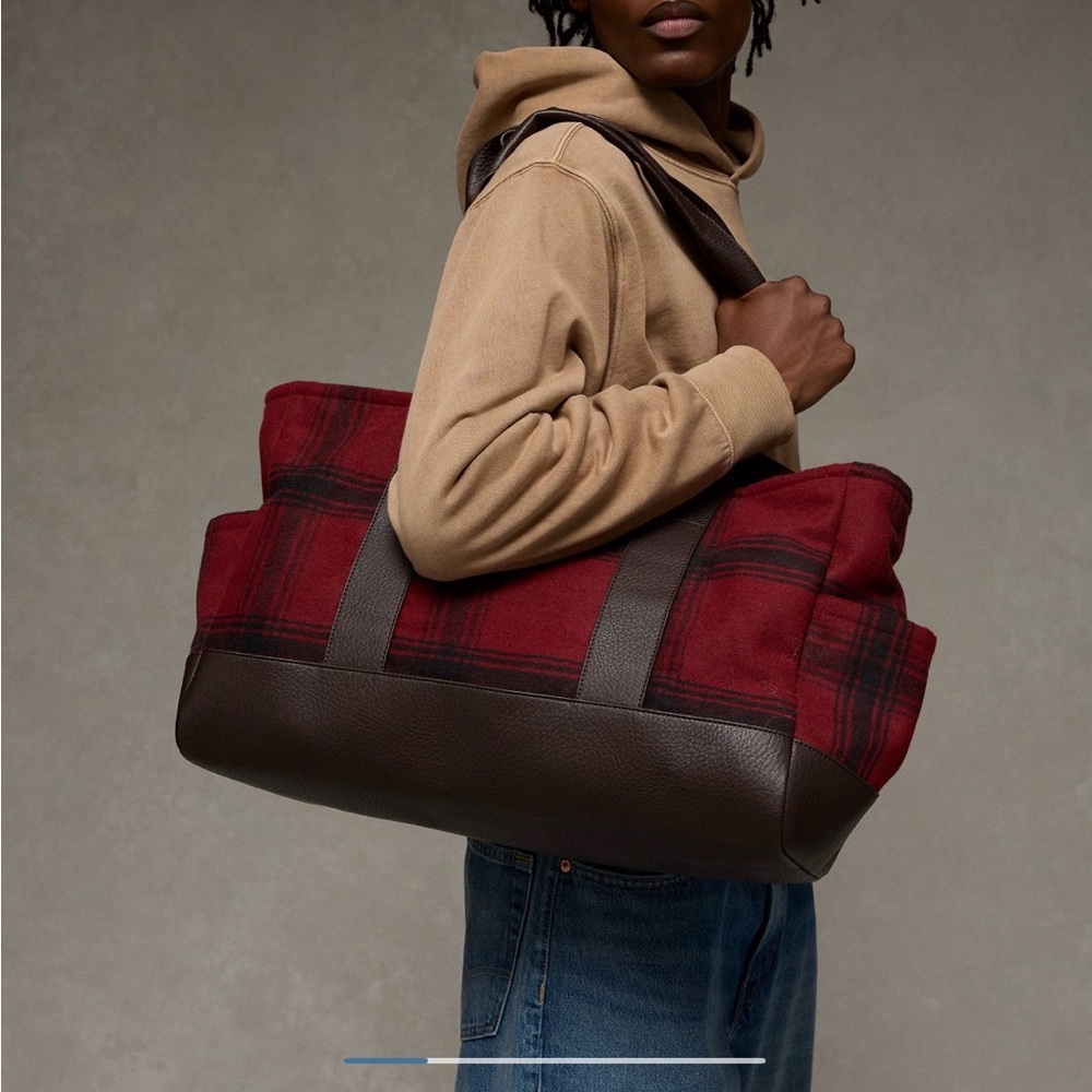 American eagle Stylish Red and Brown duffel Bag